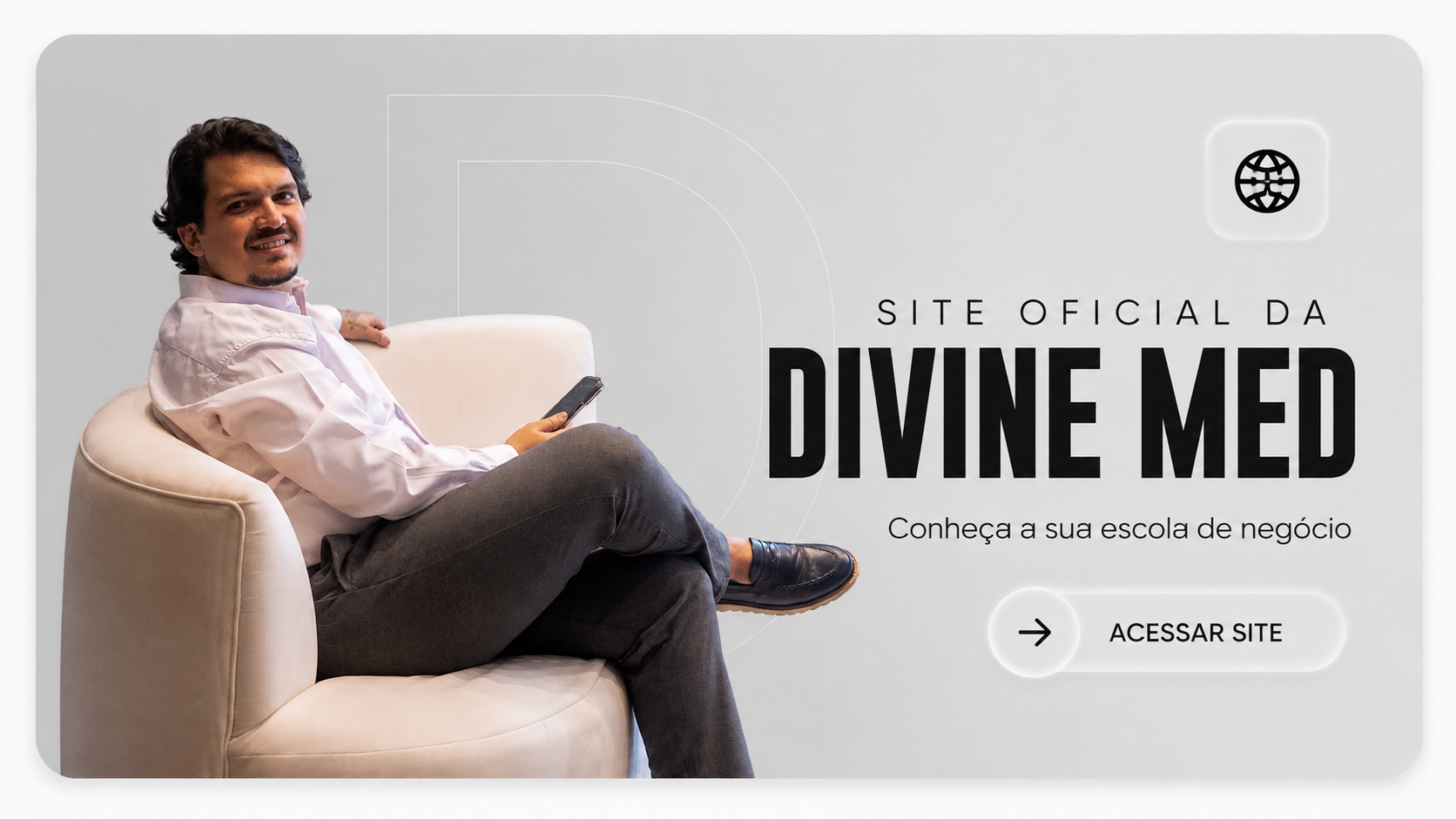 Site oficial da Divine Med — conheça a sua escola de negócio